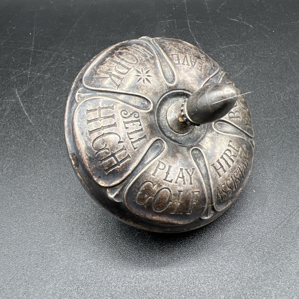 Gorham Sterling Silver Executive Decision Maker Spinning Paperweight Model 50